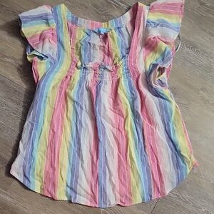 Colorful Striped Kids Top